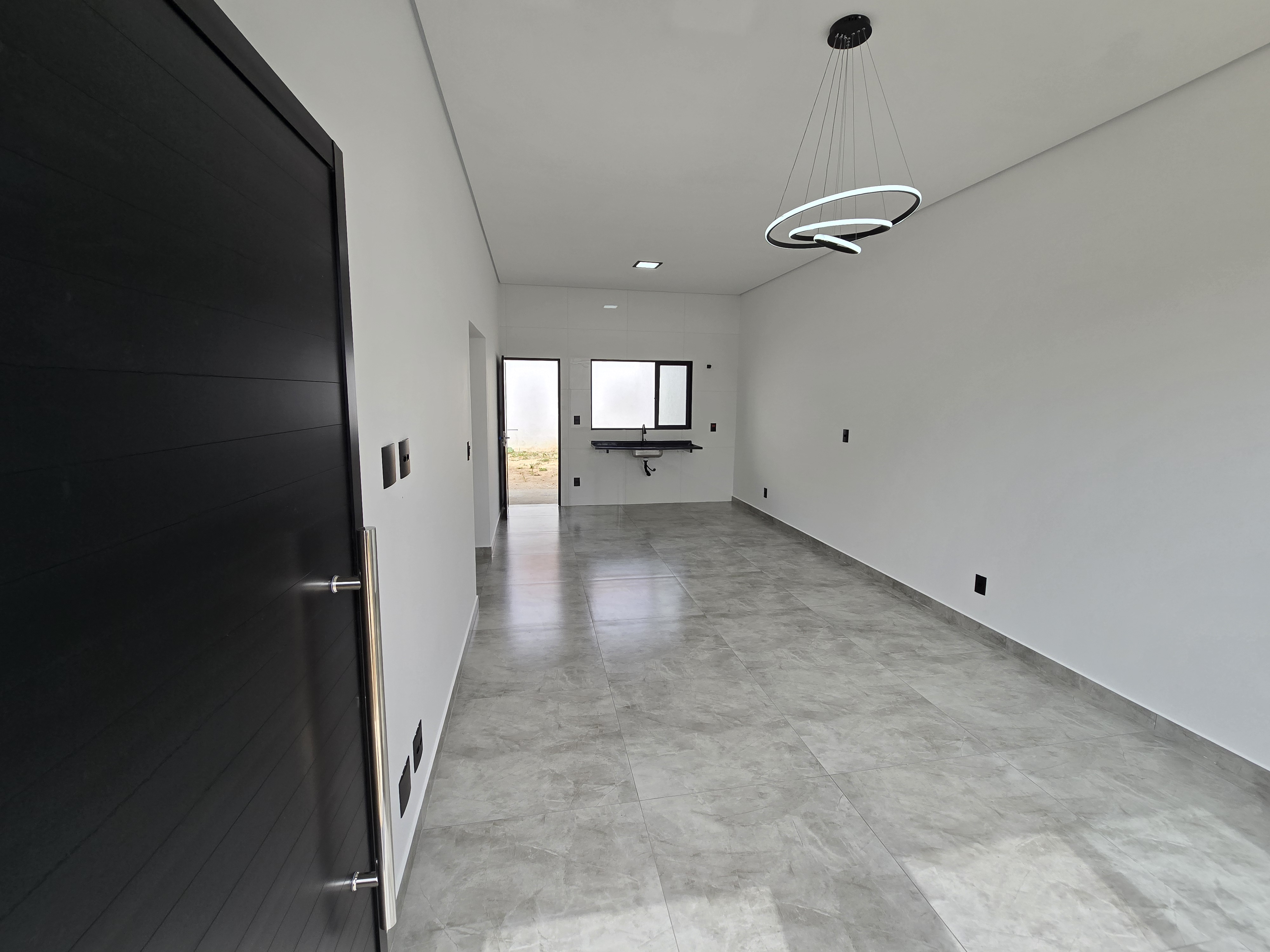 Interior — sala e cozinha integradas